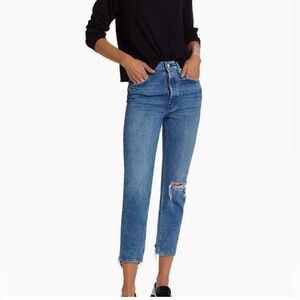 MOTHER The Tomcat Cropped Straight Jeans in Completely Over Wash sz 29